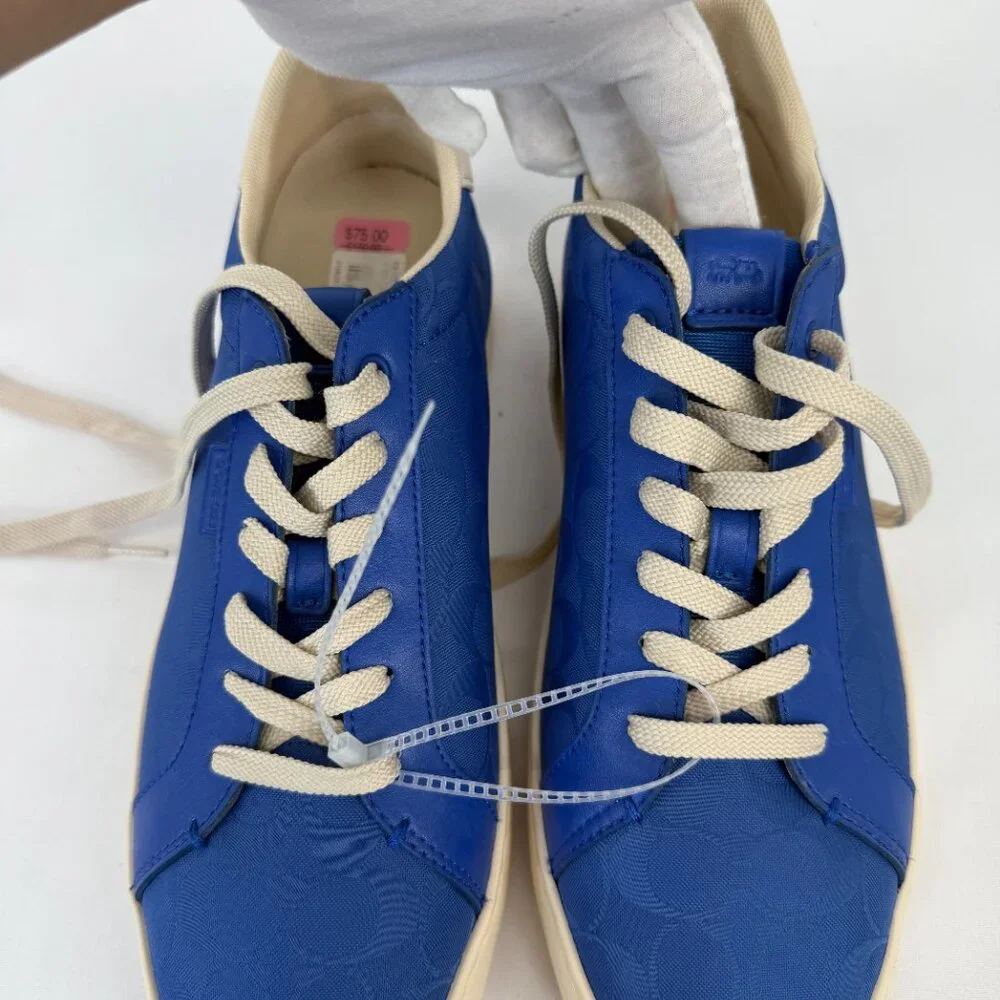 Coach Low Line Men’s Sneakers Royal Blue - Picture 6 of 7